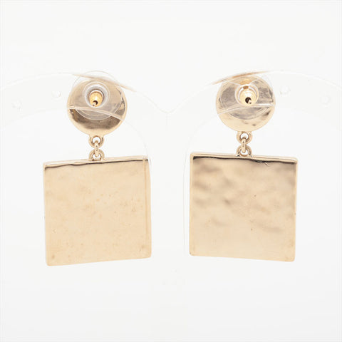 CHANEL B22A 2022 COCO Mark Drop Square Pierce black WS15743