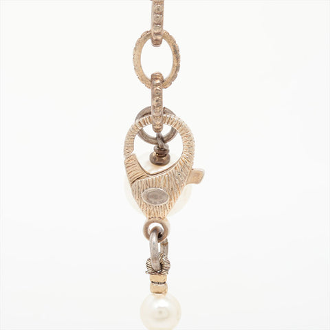 CHANEL B22C 2022 Pearl COCO Mark Necklace gold WS15754