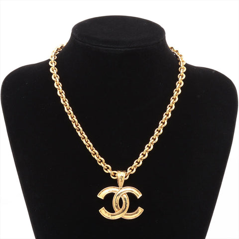 CHANEL 94P Chain 1994 COCO Mark Necklace gold WS15755