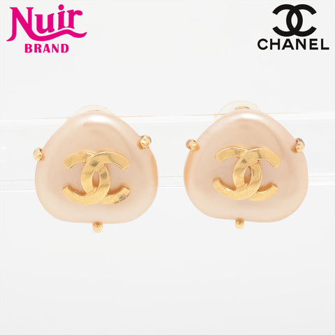 CHANEL 97A 1997 Heart COCO Mark Earring gold WS15757