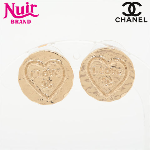 CHANEL A19S 2019 COCO Mark Round Heart Pierce gold WS15761