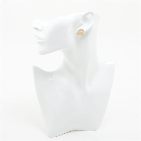 CHANEL A19S 2019 COCO Mark Round Heart Pierce gold WS15761