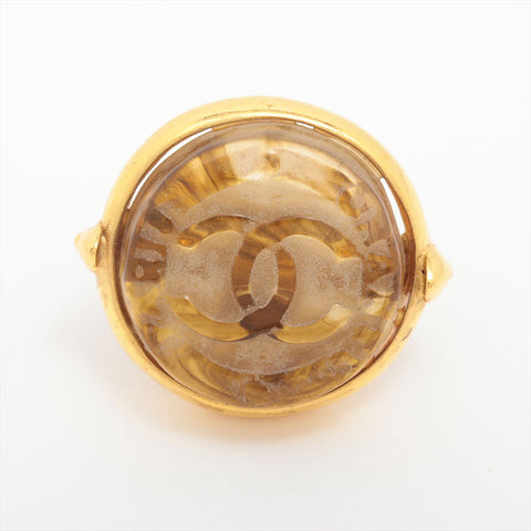CHANEL 99A 1999 No. 12 COCO Mark Coin Ring Brown WS15762