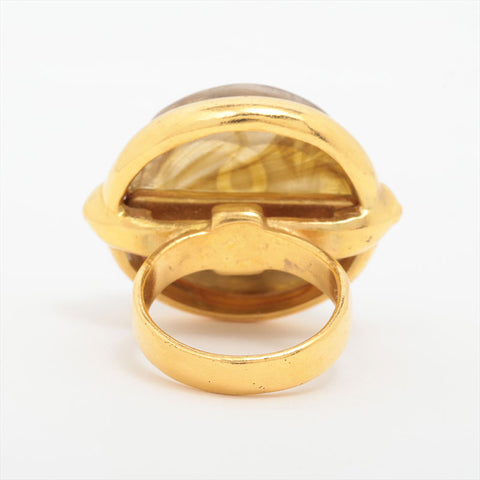 CHANEL 99A 1999 No. 12 COCO Mark Coin Ring Brown WS15762