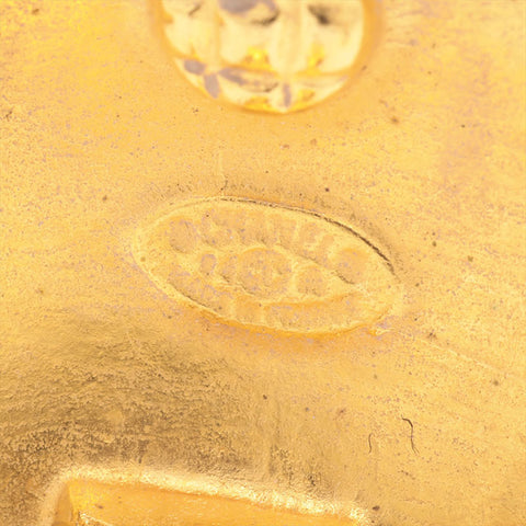 CHANEL 04A 2004 COCO Mark Coin Earring gold WS15764