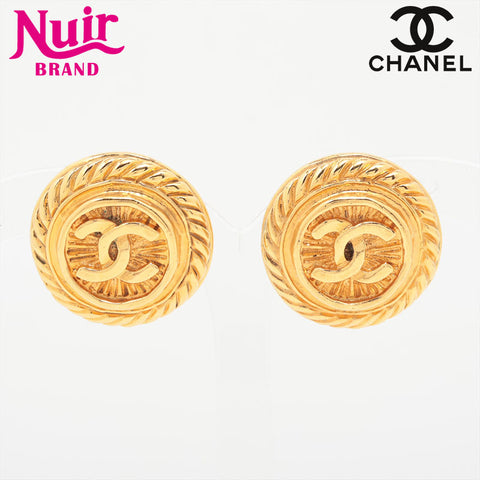 CHANEL 1993 COCO Mark 93P Earring gold WS15767