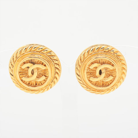 CHANEL 1993 COCO Mark 93P Earring gold WS15767