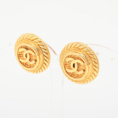 CHANEL 1993 COCO Mark 93P Earring gold WS15767