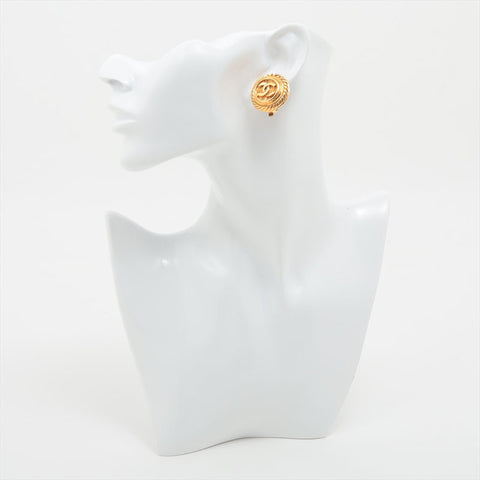 CHANEL 1993 COCO Mark 93P Earring gold WS15767
