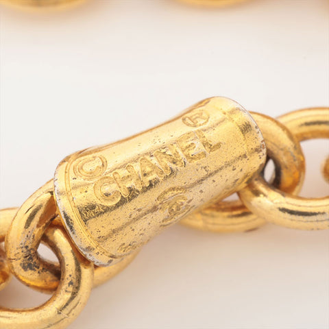 CHANEL 1970-1990s Classic Flap Matelasse Chain Necklace gold WS15768