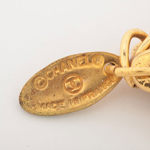 CHANEL 1970-1990 Medallion Coin Chain Necklace gold WS15769