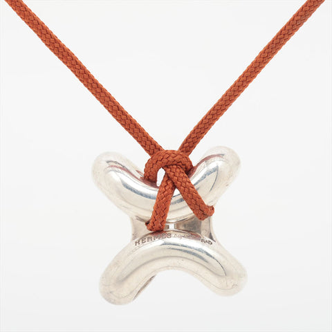 HERMES Ag925 Lima Necklace Silver WS15773