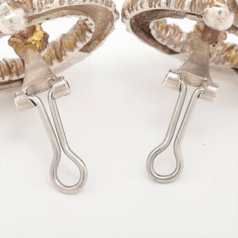 HERMES Earring Silver WS15774