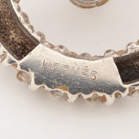 HERMES Earring Silver WS15774