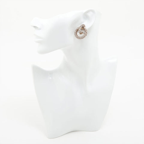 HERMES Earring Silver WS15774