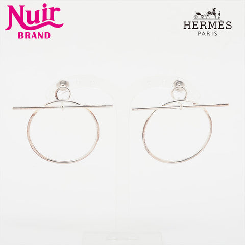 HERMES Ag925 Loop MM Pierce Silver WS15775