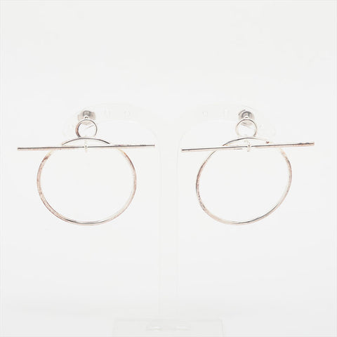 HERMES Ag925 Loop MM Pierce Silver WS15775