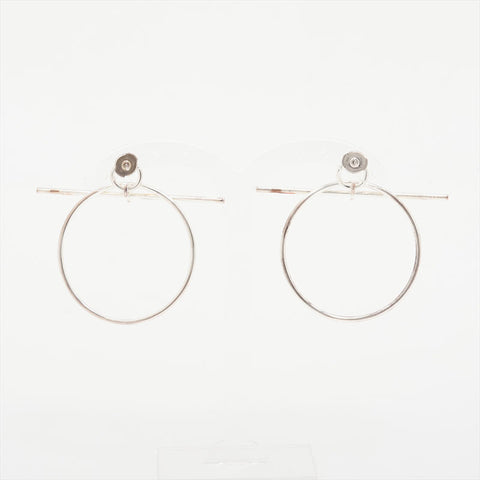 HERMES Ag925 Loop MM Pierce Silver WS15775