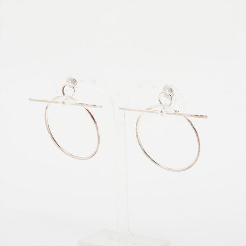 HERMES Ag925 Loop MM Pierce Silver WS15775