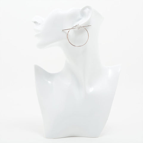 HERMES Ag925 Loop MM Pierce Silver WS15775