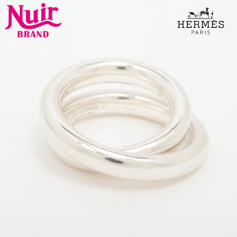 HERMES Size: 51 Vertige Ring Silver WS15778