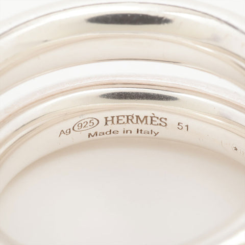 HERMES Size: 51 Vertige Ring Silver WS15778