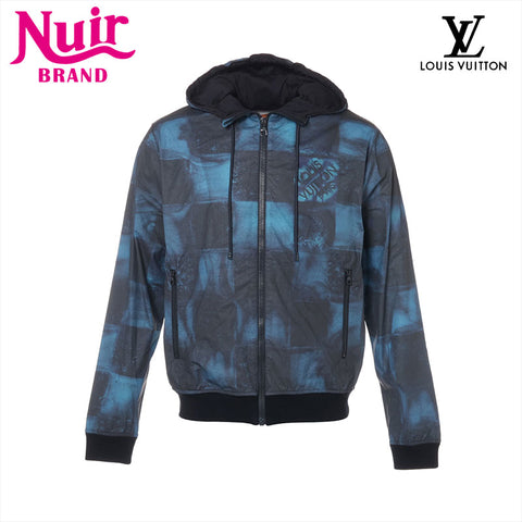 LOUIS VUITTON Size: XS Damier Salt Print Water-Repellent 21AW Jacket black WS15780