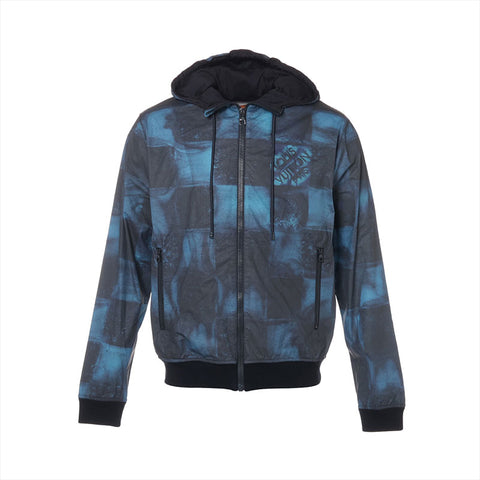 LOUIS VUITTON Size: XS Damier Salt Print Water-Repellent 21AW Jacket black WS15780