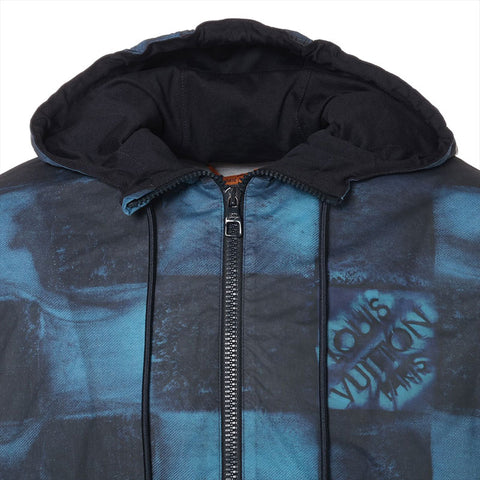 LOUIS VUITTON Size: XS Damier Salt Print Water-Repellent 21AW Jacket black WS15780