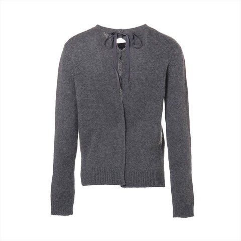 PRADA Size:40 Cashmere Back Open Knit Ribbon 2015 knit gray WS15781