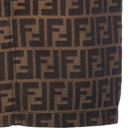 FENDI Size:38 Zucca Tight Mini skirt Brown WS15784