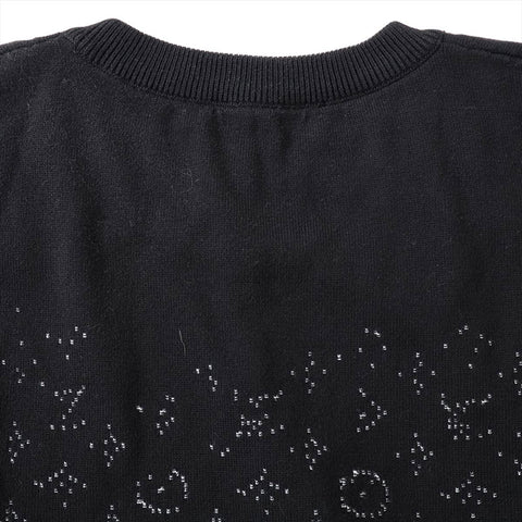 LOUIS VUITTON Size:S Cotton 24 Stainless Steel Knit RM241Q Monogram Gradient knit black WS15786