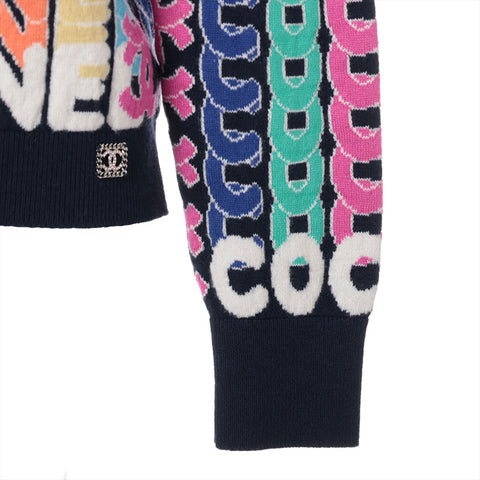 CHANEL Size:36 cashmere P72599 multicolor logo knit multicolor WS15787
