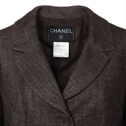 CHANEL Size: 38 Wool 99A Suit Skirt suit Brown WS15788
