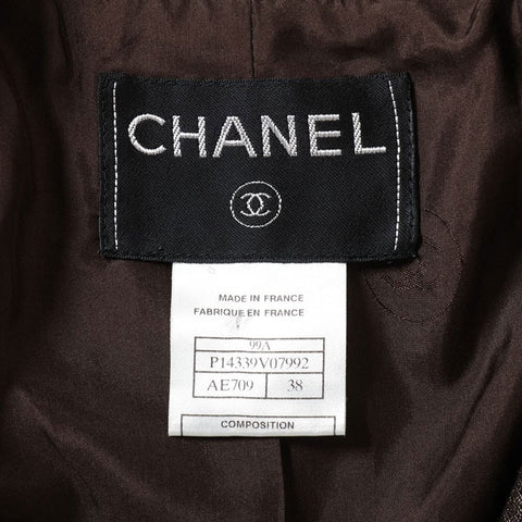 CHANEL Size: 38 Wool 99A Suit Skirt suit Brown WS15788