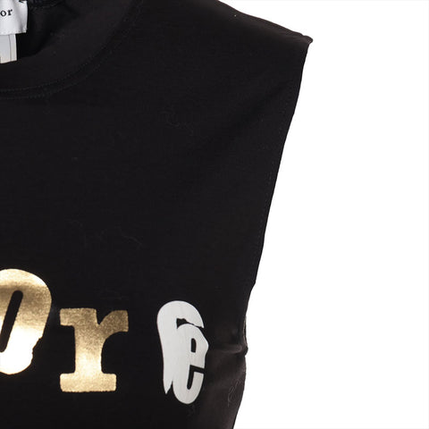 Christian Dior Size: 36 Cotton J'adore Logo Tank top black WS15789