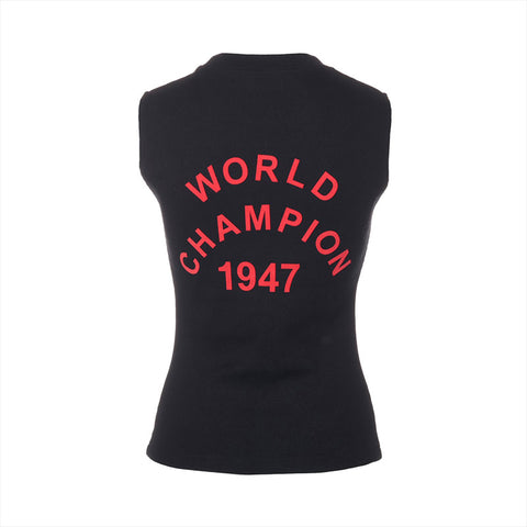 Christian Dior Size:38 Rib Cotton J'adore Tank top black WS15790