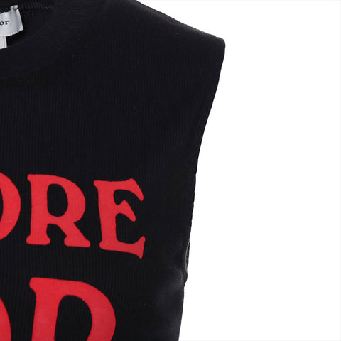Christian Dior Size:38 Rib Cotton J'adore Tank top black WS15790