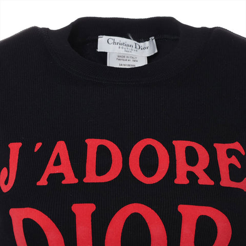 Christian Dior Size:38 Rib Cotton J'adore Tank top black WS15790