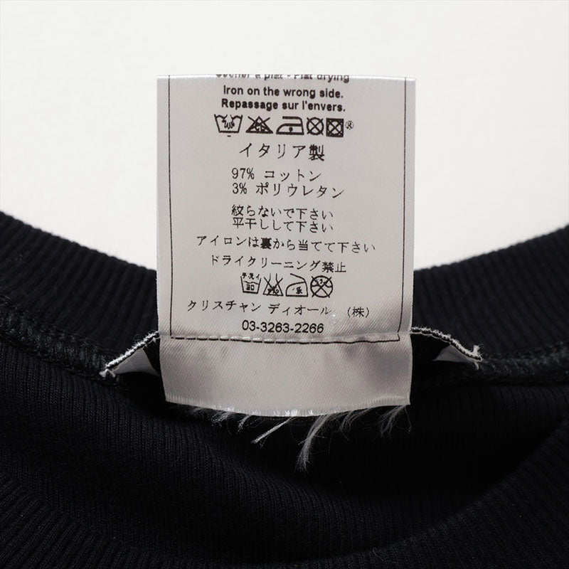 クリスチャン・ディオール　リブタンクトップ　ブラック Tank Top White Ribbed Cotton Jersey | DIOR