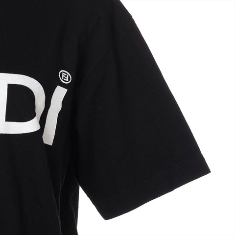 FENDI Cotton logo Short sleeve T-shirt black WS15791