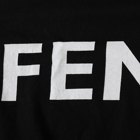 FENDI Cotton logo Short sleeve T-shirt black WS15791