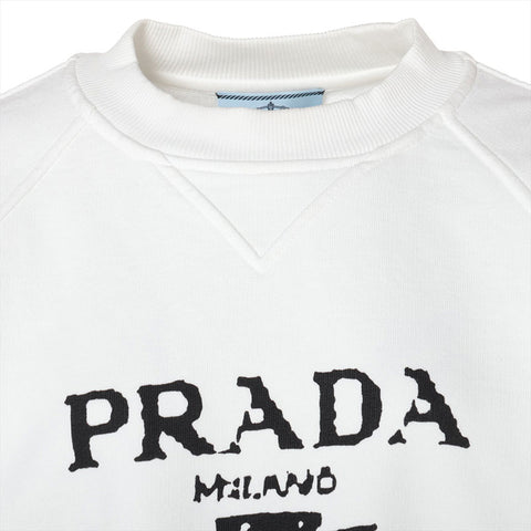 PRADA Cotton Logo Size:XS sweat white WS15792