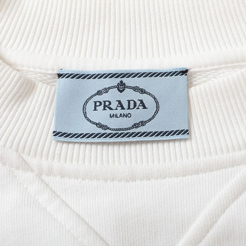 PRADA Cotton Logo Size:XS sweat white WS15792