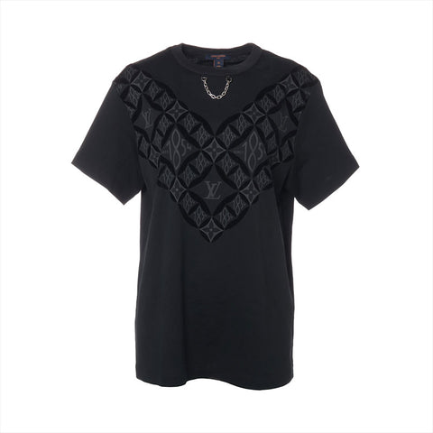 LOUIS VUITTON Size:XL 21Stainless Steel Cotton Monogram Short sleeve T-shirt black WS15793