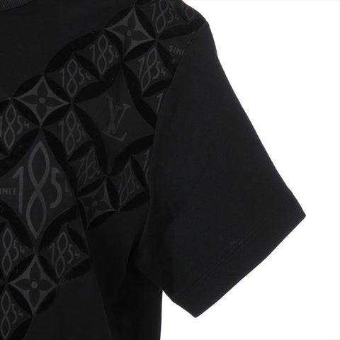 LOUIS VUITTON Size:XL 21Stainless Steel Cotton Monogram Short sleeve T-shirt black WS15793