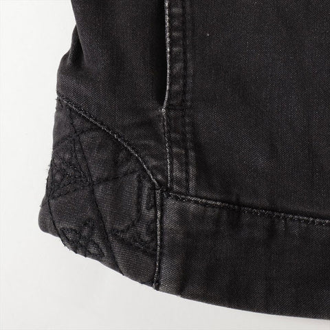 LOUIS VUITTON Size: 34 Cotton Monogram Denim Jacket gray WS15794
