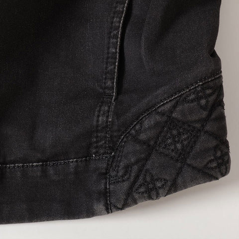 LOUIS VUITTON Size: 34 Cotton Monogram Denim Jacket gray WS15794