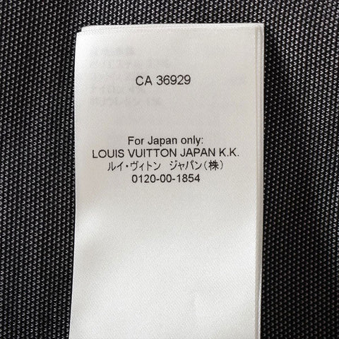 LOUIS VUITTON Size:XL Baseball Shirt 23 Stainless Steel Short sleeve shirt black WS15797