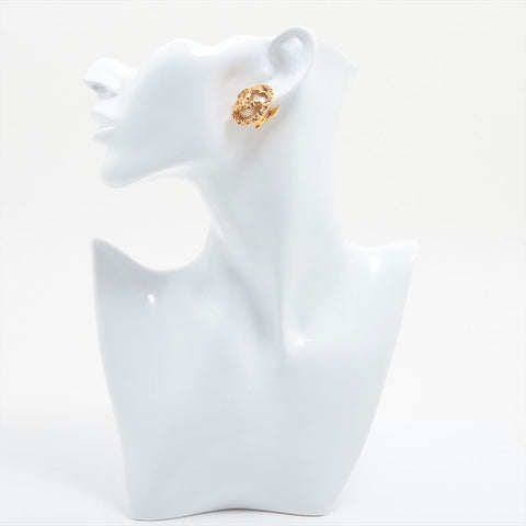 CHANEL 93P Boucle d'oreille perle COCO Mark or WS15800